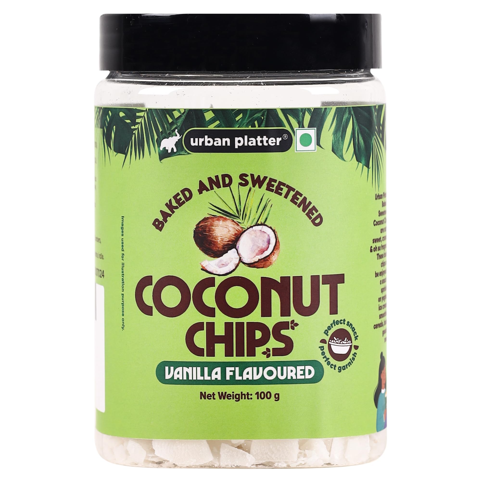 Coconut Chips, 100g / 3.5oz [Crispy, Oven Baked, Flavorful]