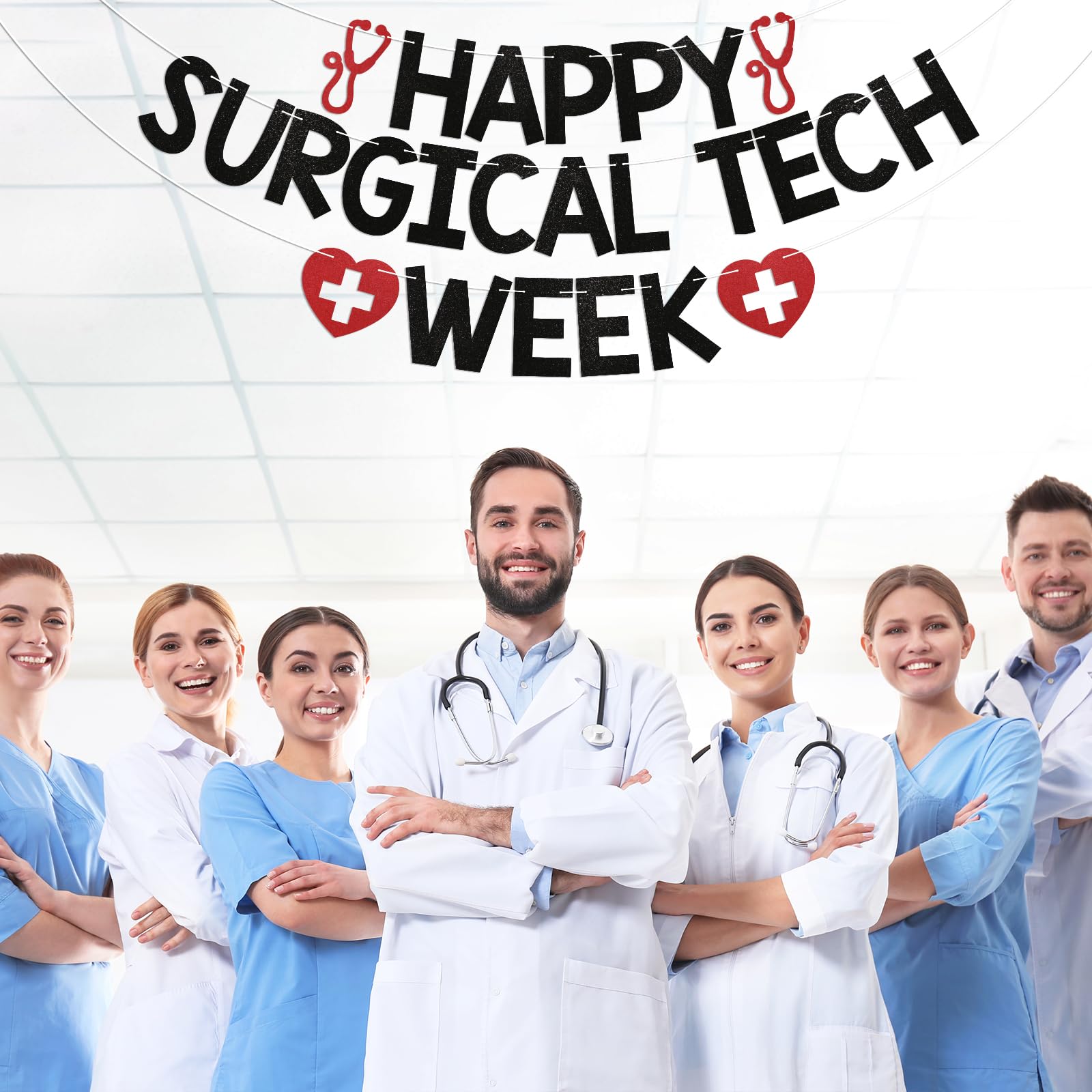 Cath Lab Tech Week Signs Rad Tech Week Decorations Blue Surgical Tech Week Printable Sign / Hand ...