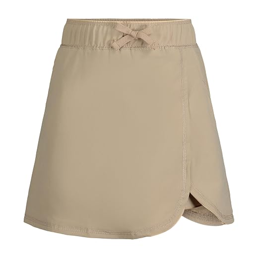 Nautica girls School Uniform Pull-on Scooter Skirt With Undershorts, Knit Waistband & Functional Pockets