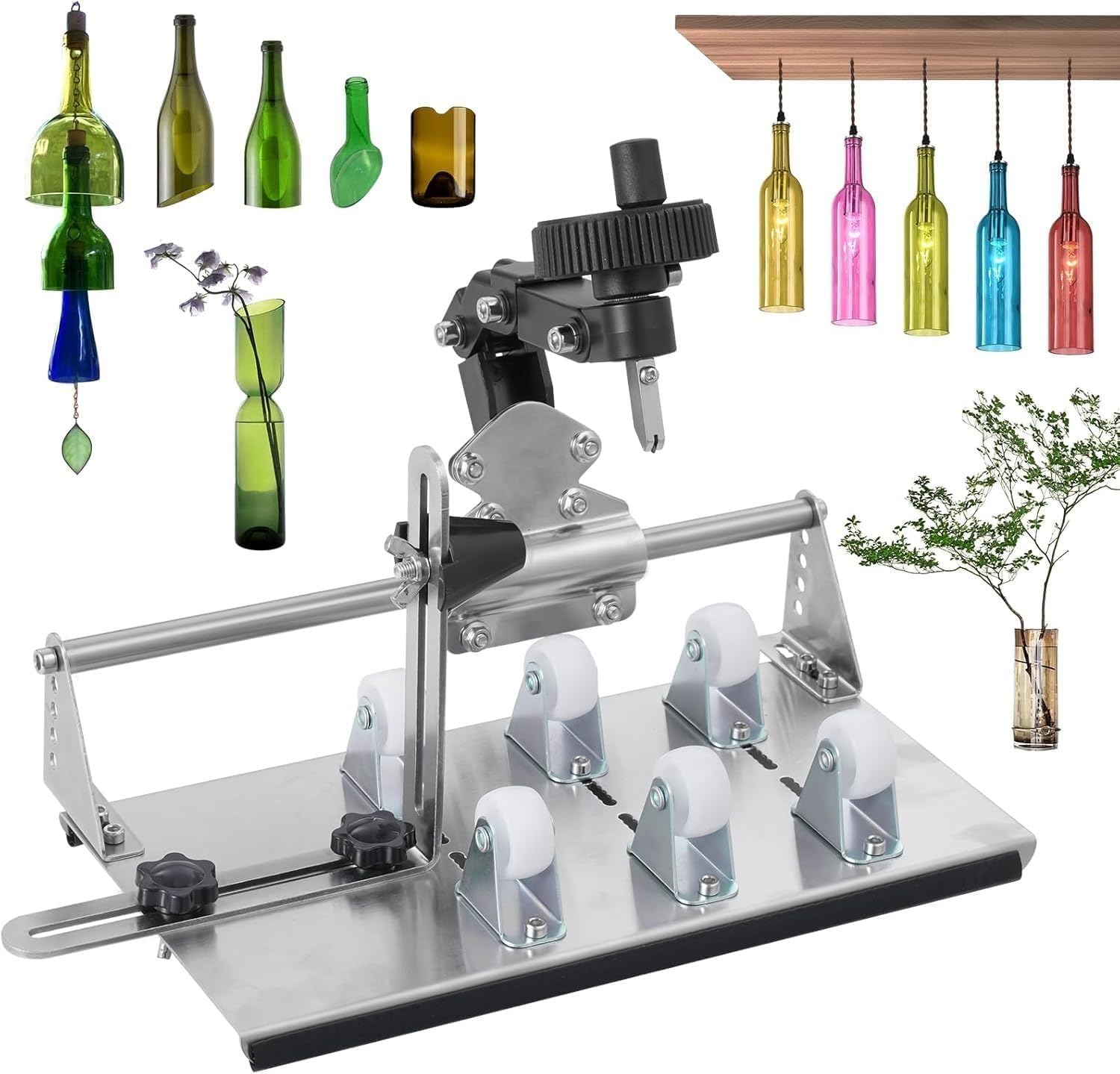 Photo 1 of Upgraded Glass Bottle Cutter kit, Wine Bottle Cutter, Glass Bottle Cutter Set Glass Bottle Cutter for All Shapes, Bottle Cutter Glass Cutter kit Round and Square, Wine Bottle Cutter Tools, Bottle DIY