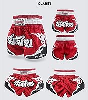 Vista 101 de Fluory - Pantalones cortos de lucha para muay thai, shorts de MMA, ropa de entrenamiento para lucha en jaula, grappling, artes marciales, kickboxing