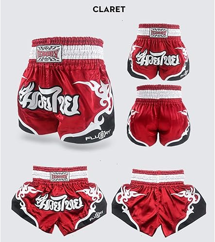 Miniatura 101 de Fluory - Pantalones cortos de lucha para muay thai, shorts de MMA, ropa de entrenamiento para lucha en jaula, grappling, artes marciales, kickboxing