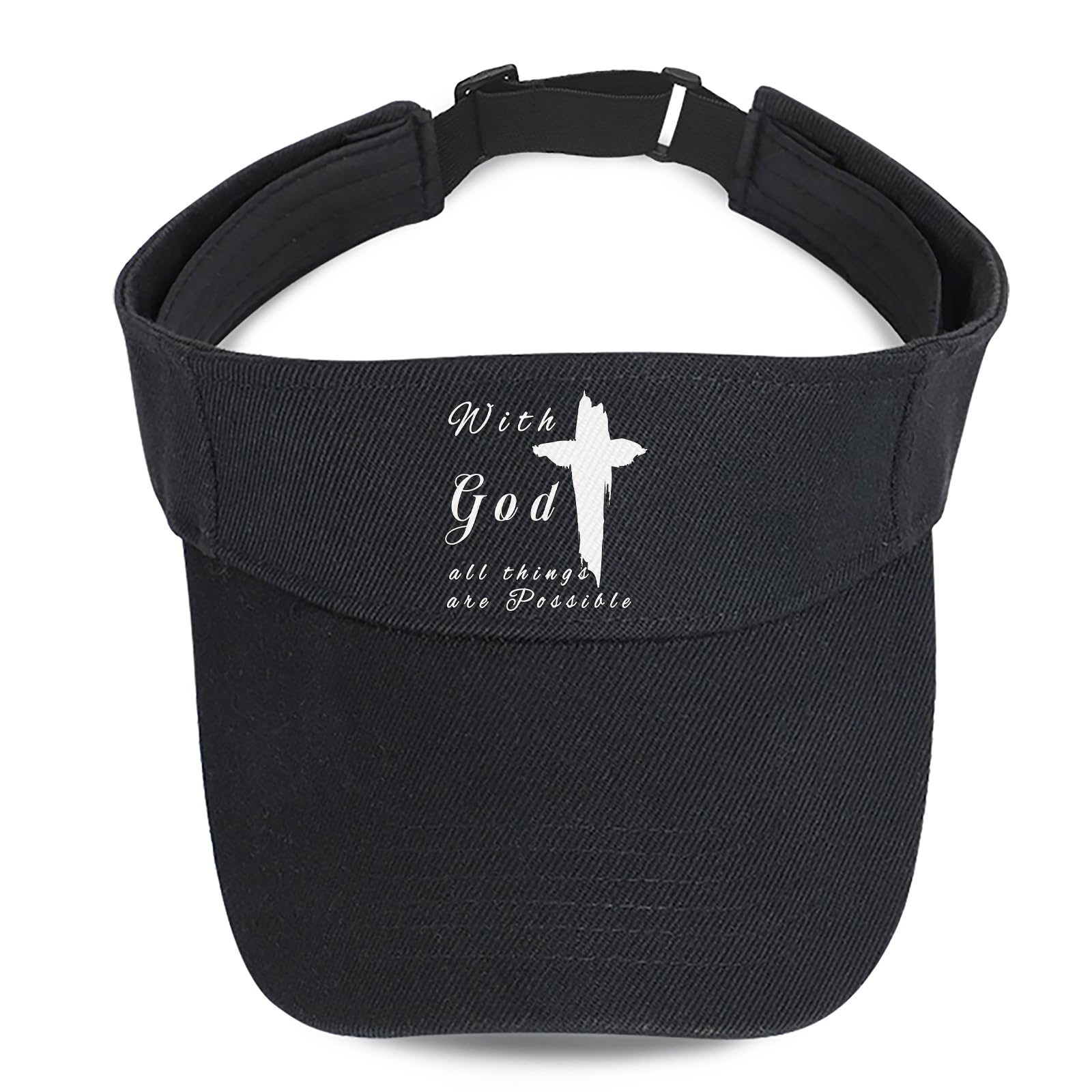 Visors Hat for Women Sun Hat for Men Empty Top Black Running Visors Comfortable UV Protection Sun Visor for Travel Cycling