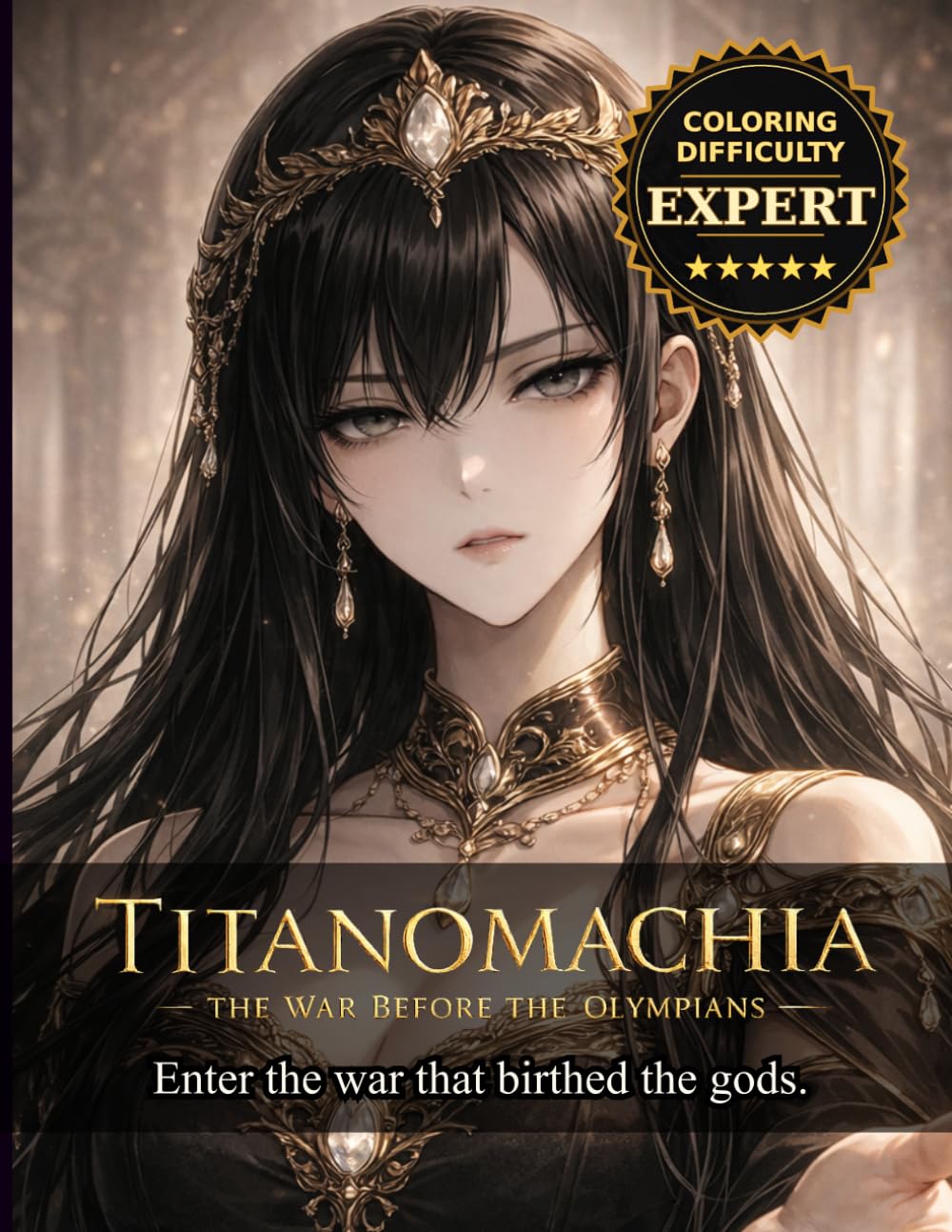 Titanomachia: The War Before the Olympians: Mythology Tattoo Coloring Book | 40 Epic Illustrations of Gods, Titans, and Divine Conflict (Mythology Tattoo Coloring Series)