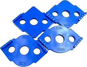 2-teilige Frässchablone Für Oberfräse - Radius Schablone R10 Bis R50 Aluminium