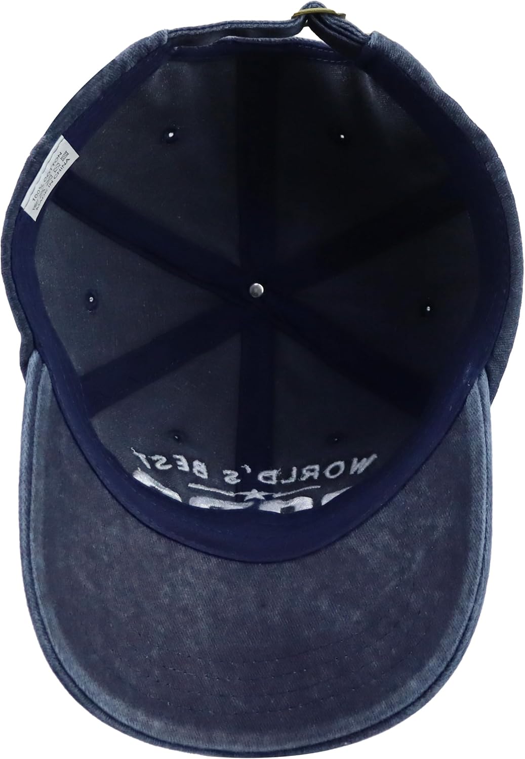 World's Best Pops Hat for Men, Funny Adjustable Cotton Embroidered Papa Baseball Cap - Image 5