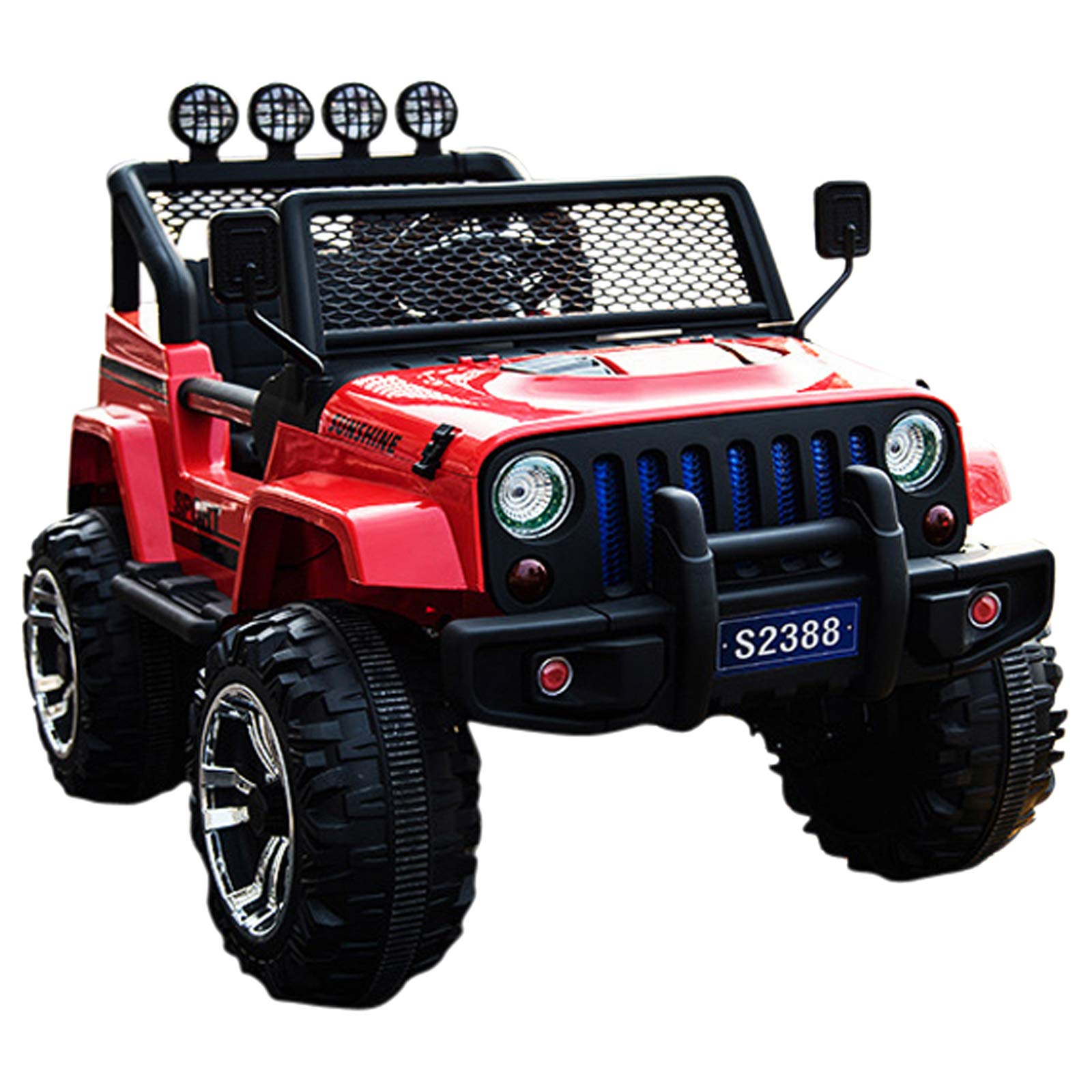 XTYRemote Controlled Four Driven Swing Electric Car - Red
