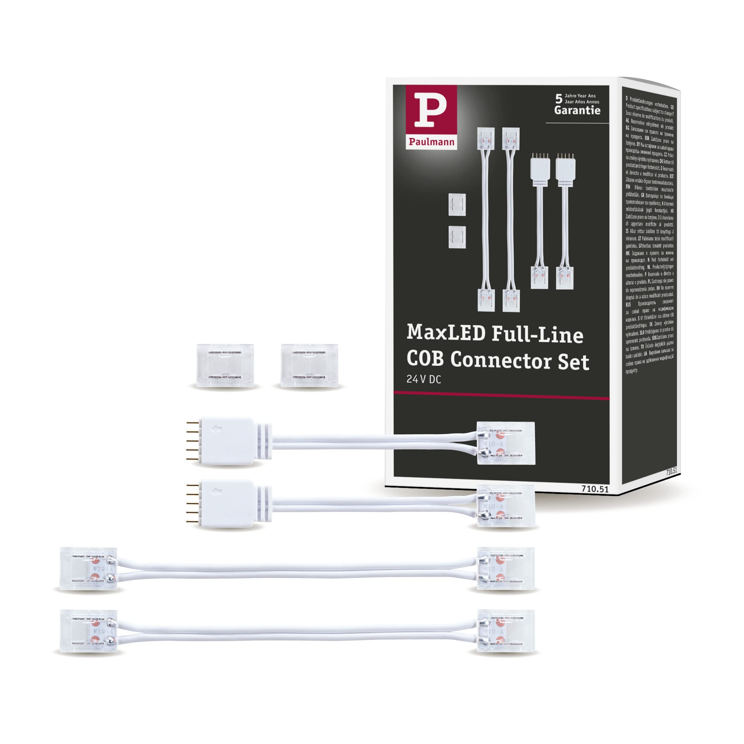 Paulmann MaxLED 71051 Accessory Connector Set Full-Line COB White Plastic