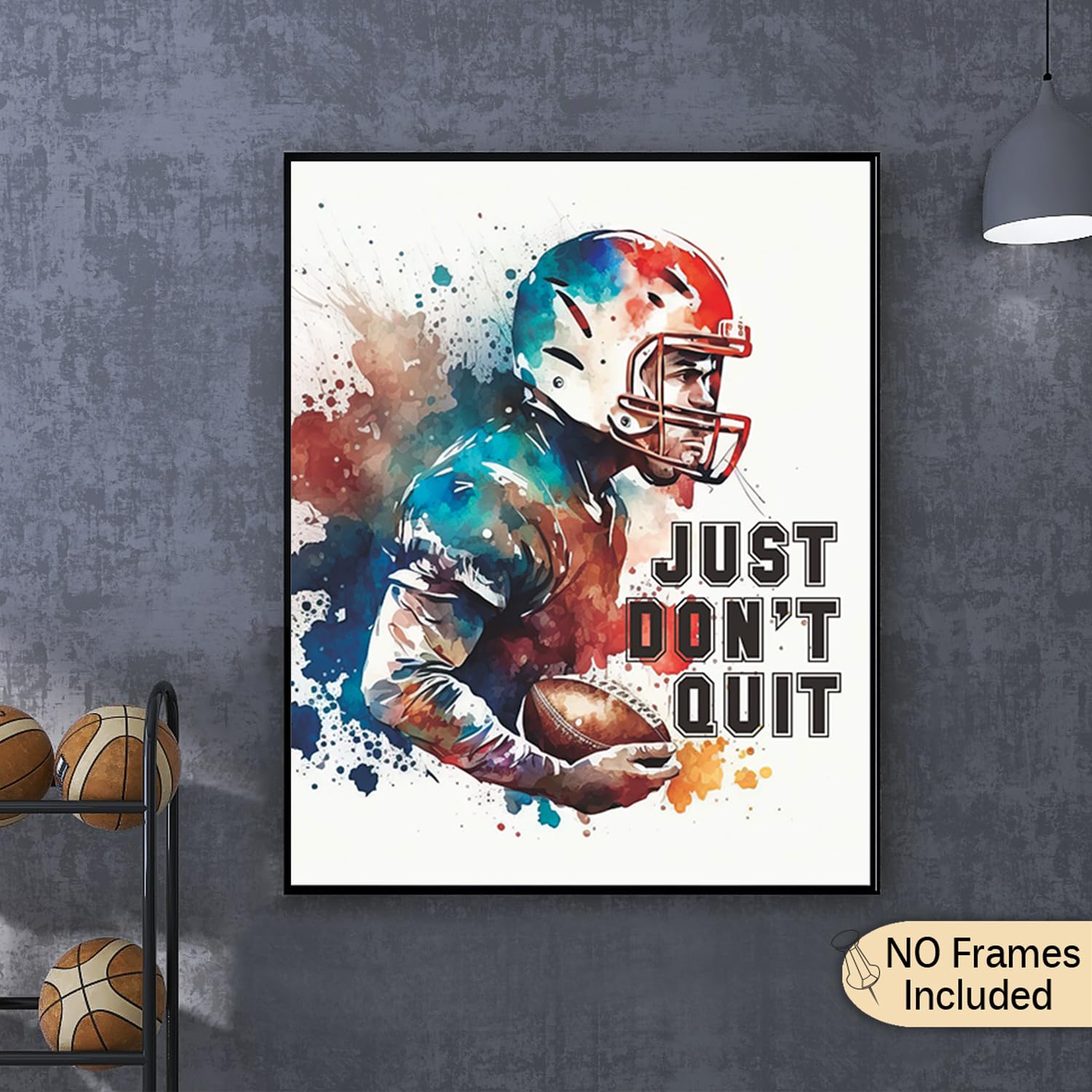 Geloof net alles wat je denkt ACT kunst aan de muur medtate Ctaat