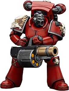 JOYTOY 1/18 Action Figure Warhammer 40k Blood Angels Angel's Tears Squad Arch-Erelim con Volkite Serpentas 12 cm Regali da collezione, giocattoli per bambini dai 15 anni in su e adulti