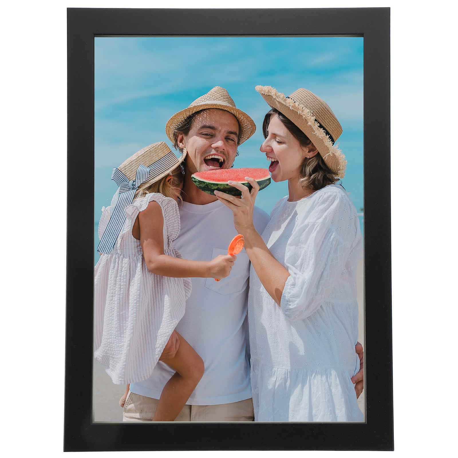 Cadre photo bois de chêne 24x32cm pour décoration murale de salon