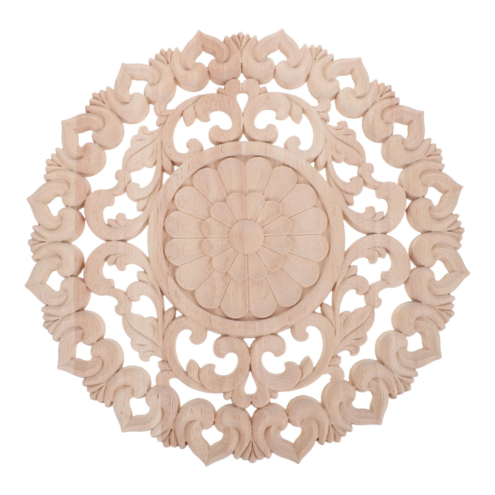 Applique ronde en bois 30 cm pour masquer les défauts et embellir une armoire