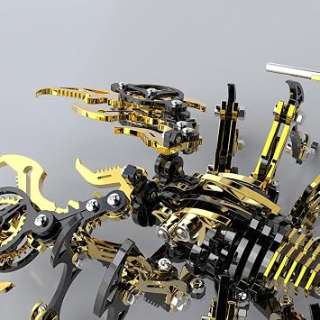 3D Metal Scorpion Puzzle, DIY Mechanical Punk Scorpion Animal Model Assembly Toy Creative Ornament (200+PCS)