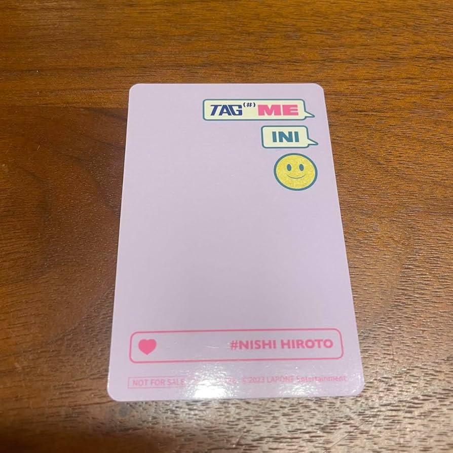 Amazon.co.jp: INI TAG ME 西洸人 トレカ : おもちゃ