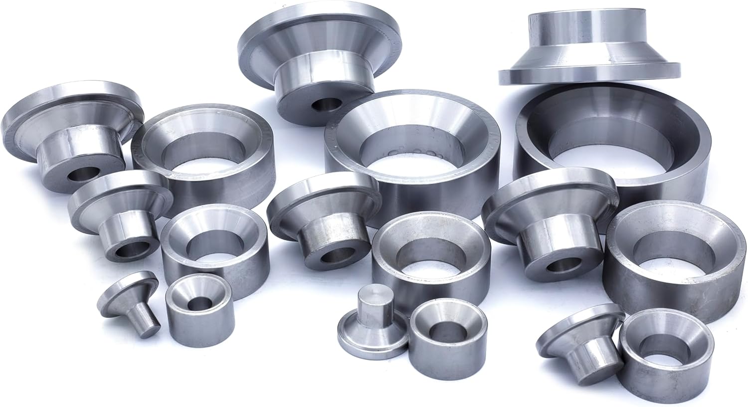 9 Piece Dimple Die Set : 1/2", 3/4", 1", 1-1/4", 1-1/2", 1-3/4", 2", 2-1/2", 3"