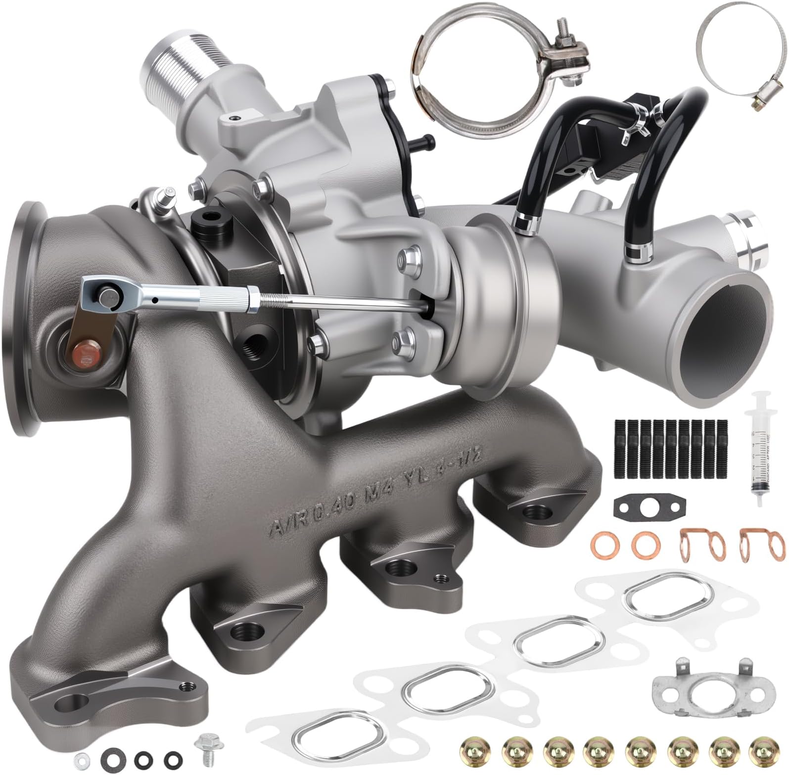 55565353 Turbo Turbocharger and Complete Installation Kits Compatible with 2011-2015 Chevy Chevrolet Cruze, 2012-2020 Sonic, 2013-2021 Trax, 2013-2021 Buick Encore 1.4L