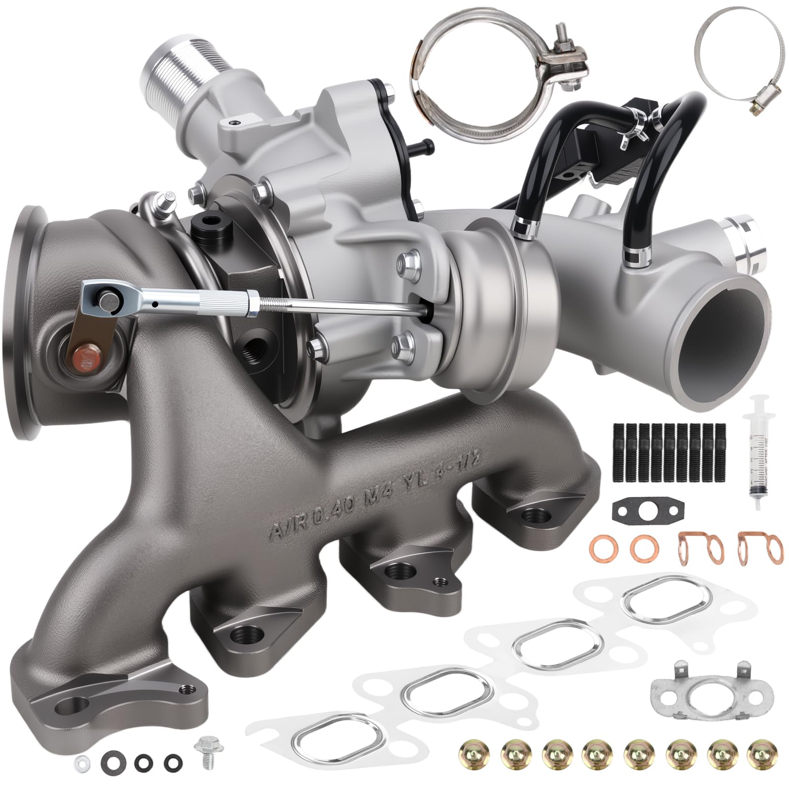 55565353 Turbo Turbocharger and Complete Installation Kits Compatible with 2011-2015 Chevy Chevrolet Cruze, 2012-2020 Sonic, 2013-2021 Trax, 2013-2021 Buick Encore 1.4L