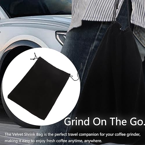 Miniatura 7 de Molinillo de café manual con 60 ajustes ajustables, con mango recto para prensa francesa, goteo, espresso con consistencia de montaje, molino cónico