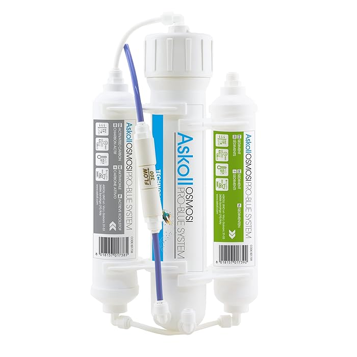 Buy Reverse Osmosis Water Filtration System 3 Stage for 50 Gallon Tank Askoll 001737 Impianto