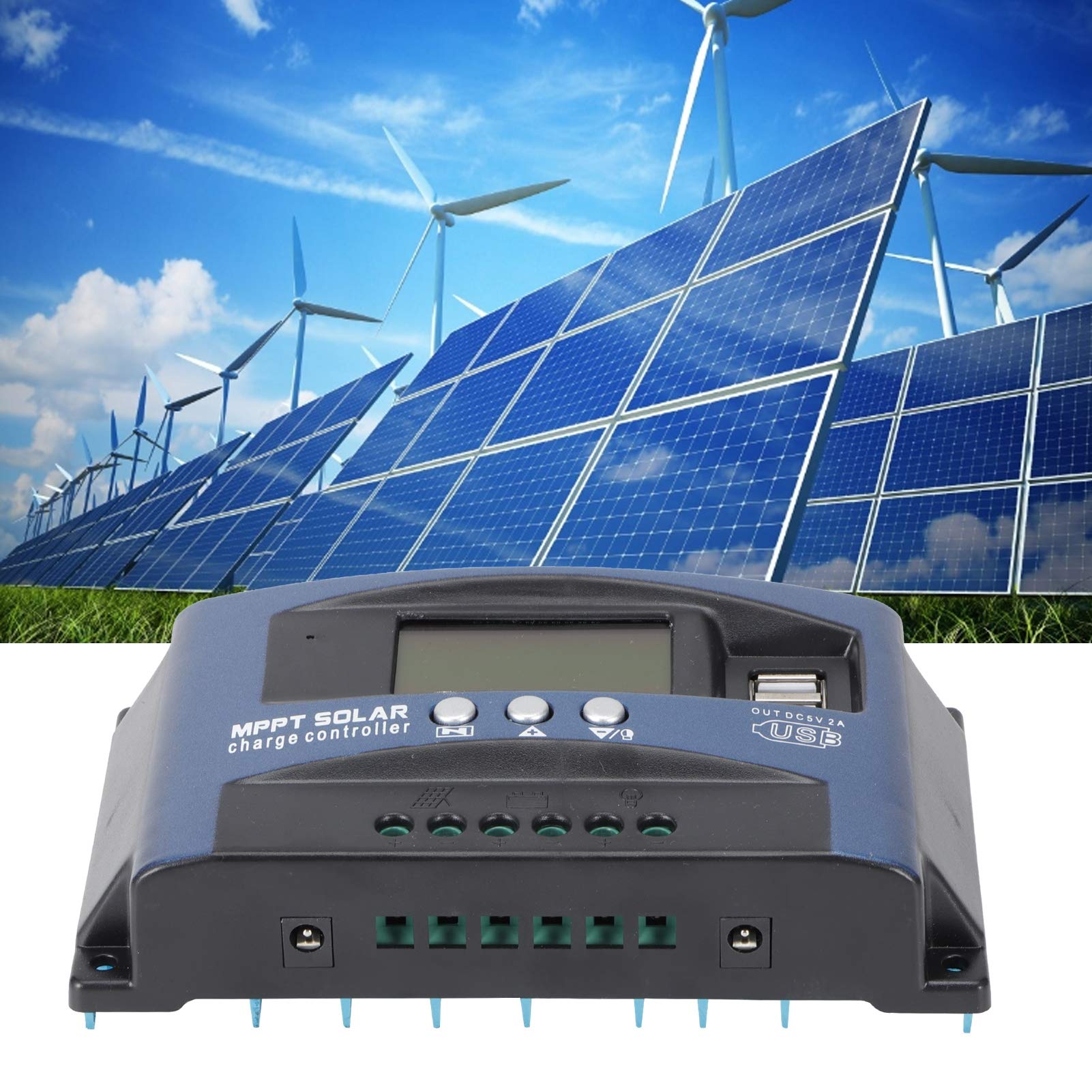 Solarregler MPPT-Photovoltaik-Panel LED-Straßenbeleuchtungssteuergerät Regler36 48 60V-100A Aluminiumlegierungsplatte (36/48/60V-100A Aluminium-Verbundplatte)