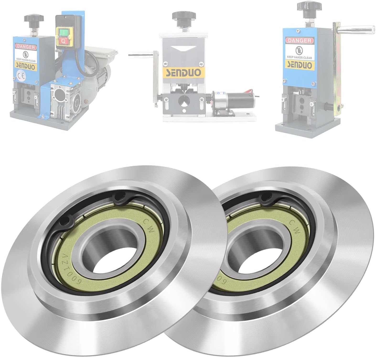 SENDUO 2 PCS Upgraded Replacement Blade,65mn Spring Steel Blade for Copper Wire Stripping Machine Powered Cable Stripper Cutters