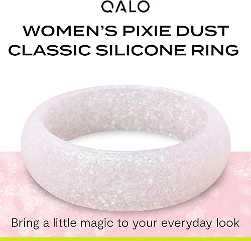 Miniatura 2 de QALO Colección de anillos de silicona clásica Sparkle para mujer Unicorn Sparkle, Pixie Dust