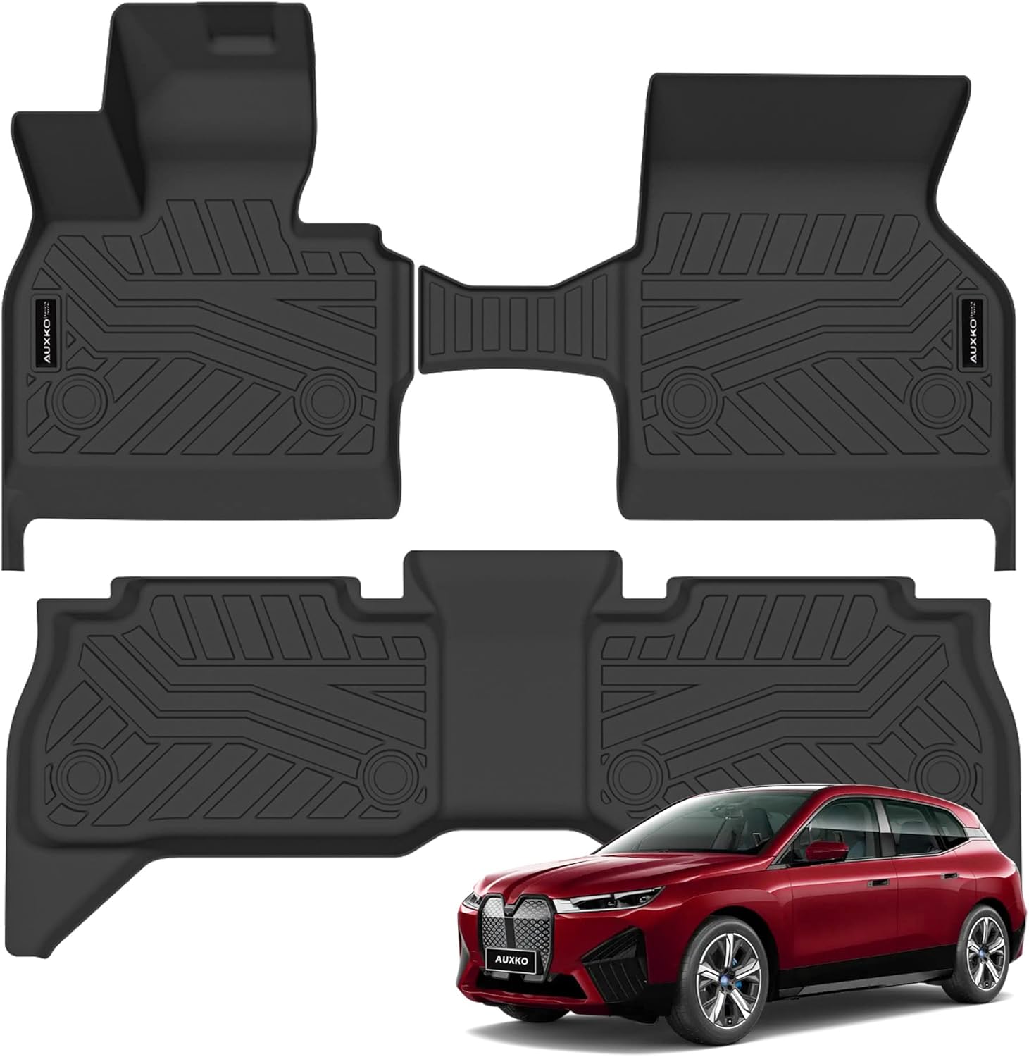 Amazon.com: Auxko All Weather Floor Mats Fits for BMW iX 2022-2023 TPE ...