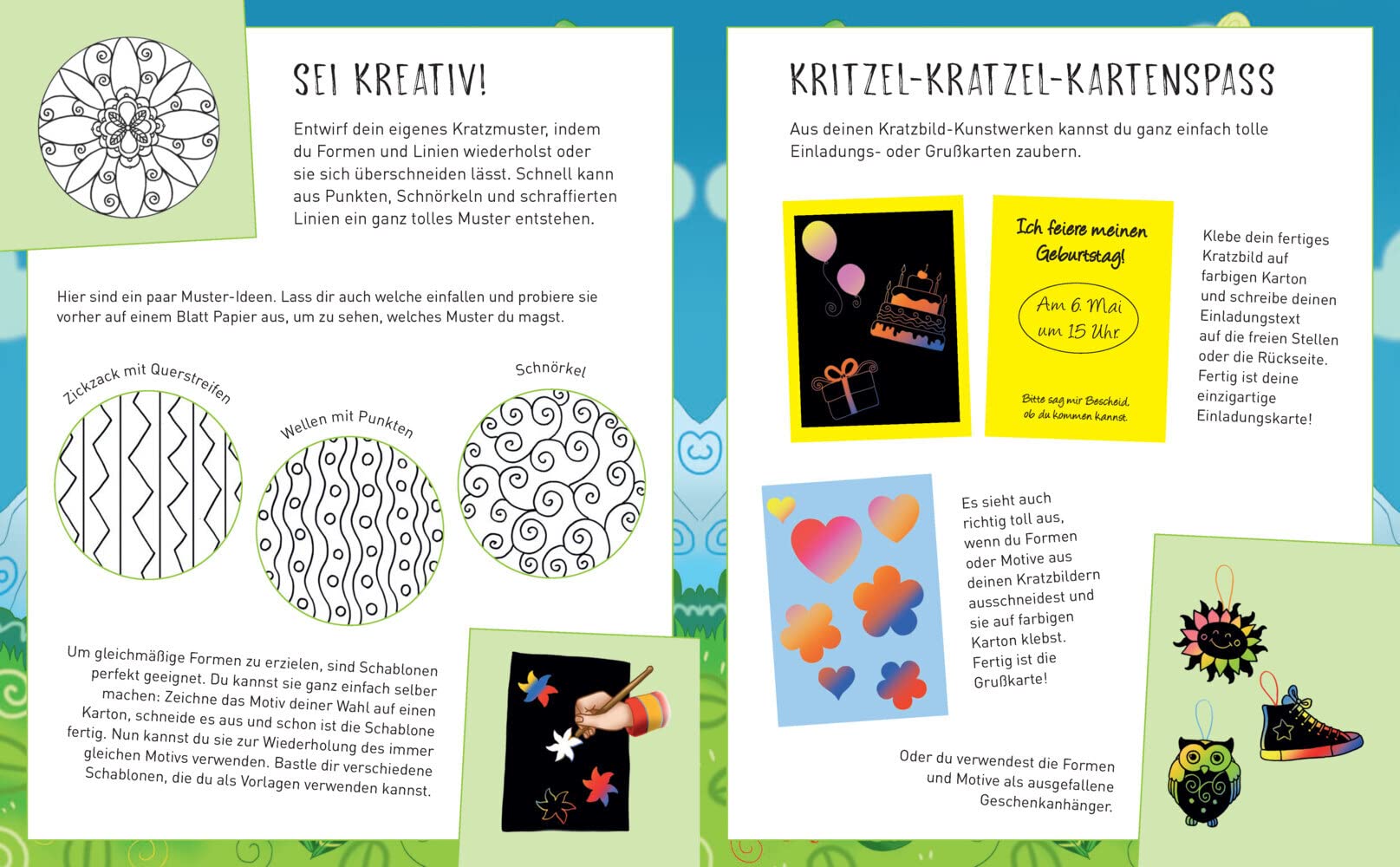 Zauberer und Elfen - Kritzel-Kratzel-Buch für Kinder ab 5 Jahren: 12 Kratzmotive mit tollen Farbeffekten. Mit Bambus-Stick
