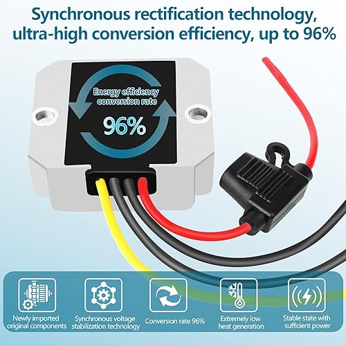 Miniatura 3 de DC-DC 12V 24V 36V (9V-40Vestabilizado a 24V 6A 144W Convertidor de potencia, regulador de voltaje, refuerzo, módulo de potencia impermeable y