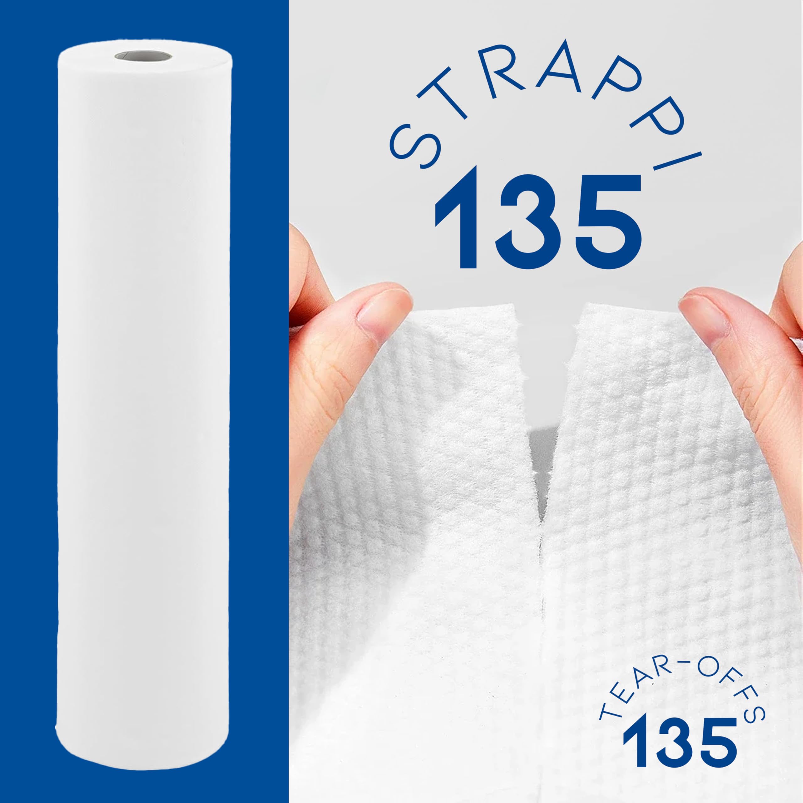 Lage Lot 6 Rouleaux Papier Drap Examen Protection pour Lit Médical, Esthétique, Massage, 100% Cellulose Double Épaisseur, Hygiénique, Hypoallergénique, Prédécoupé Jetable 60 cm x 50 mètres (6 pièces)