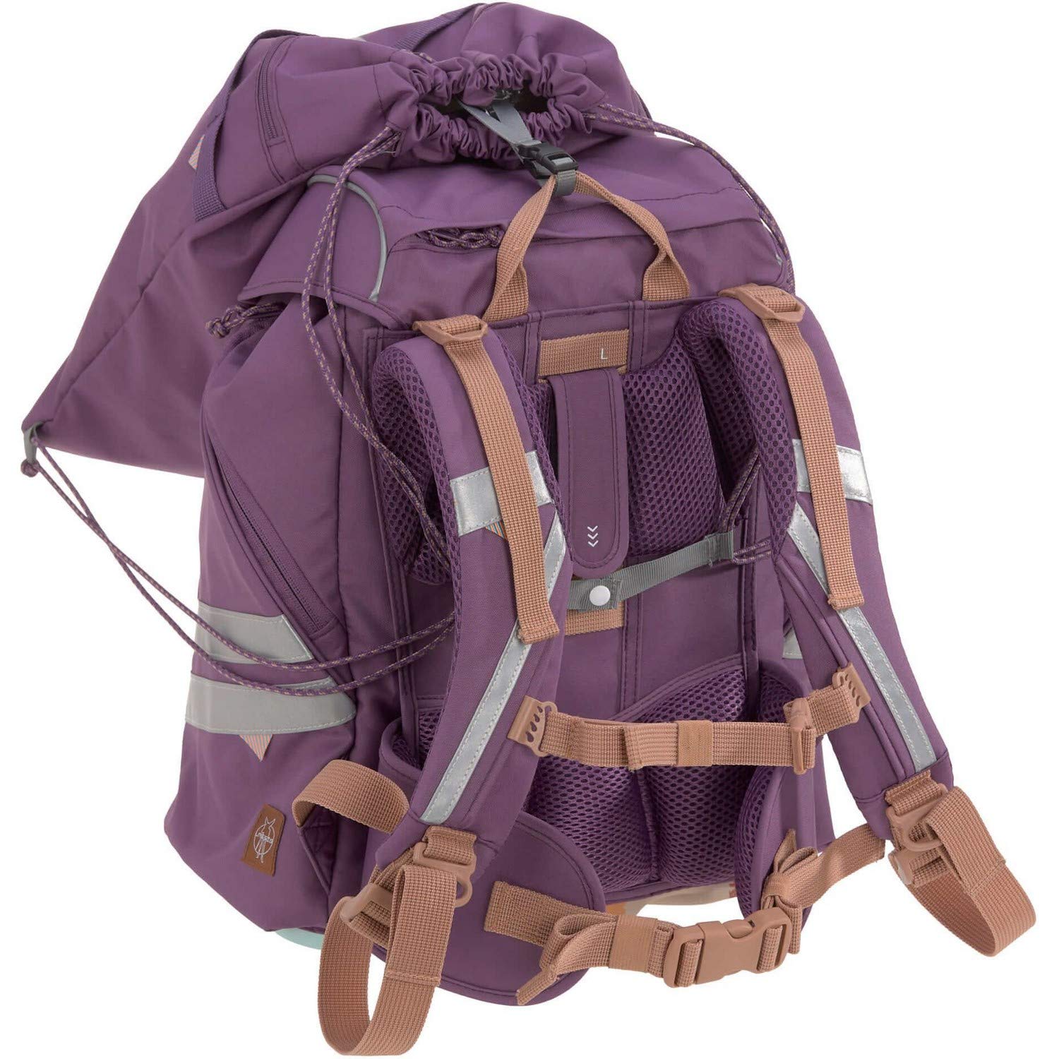 LÄSSIG 7-teiliges Schulranzen Set Kinder/School Set Flexy Unique Lila/Violett