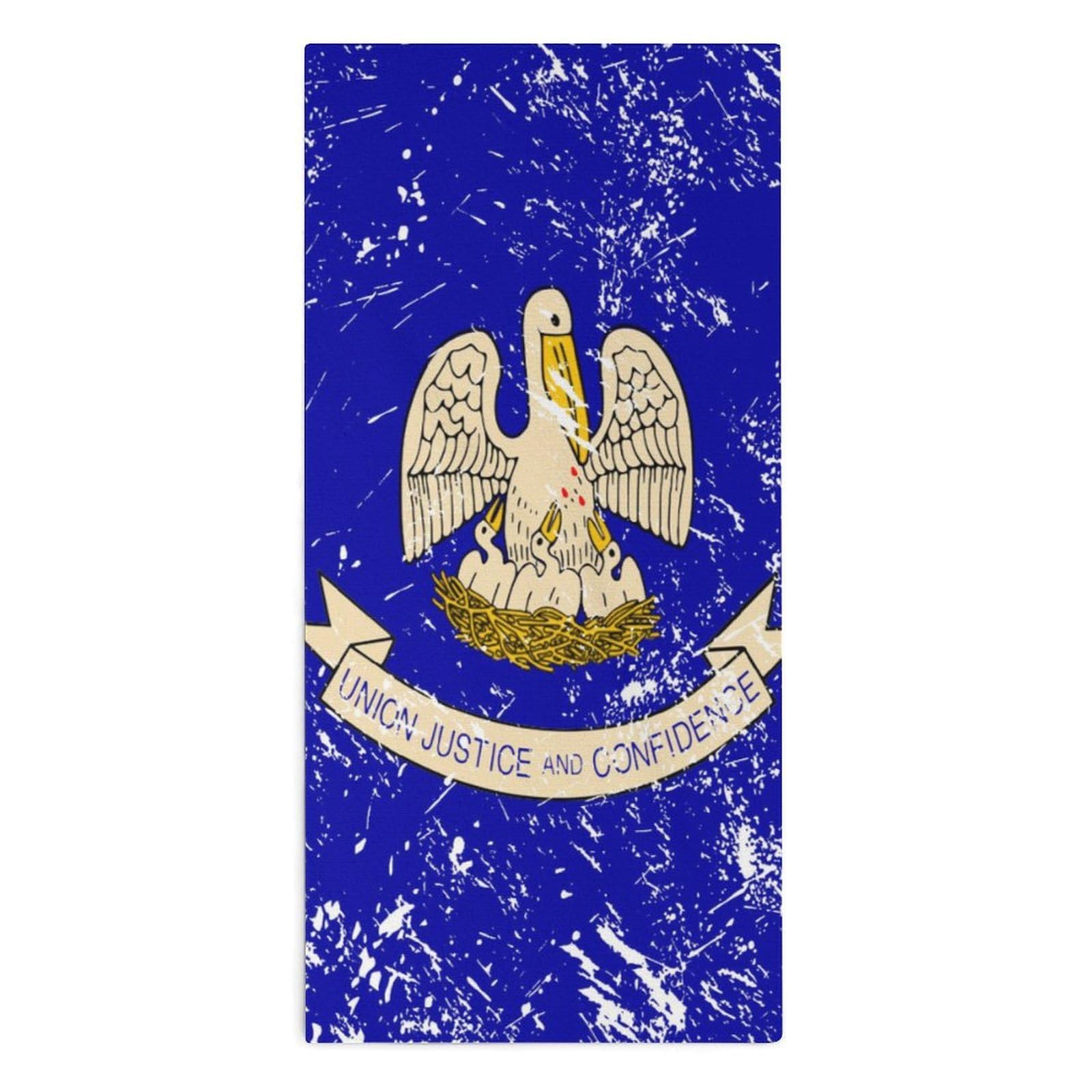 NCLQVJXZKHW Louisianaes-State Flag Hand Towels Soft Face Towel Gym Bathroom Travel Hotel 13"x28"
