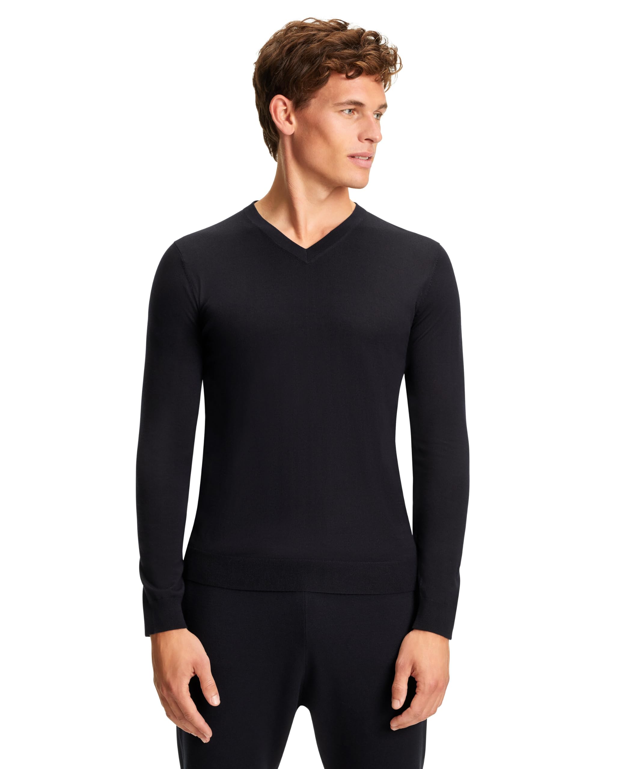FALKE Men's Basic V-Neck suéter pulóver