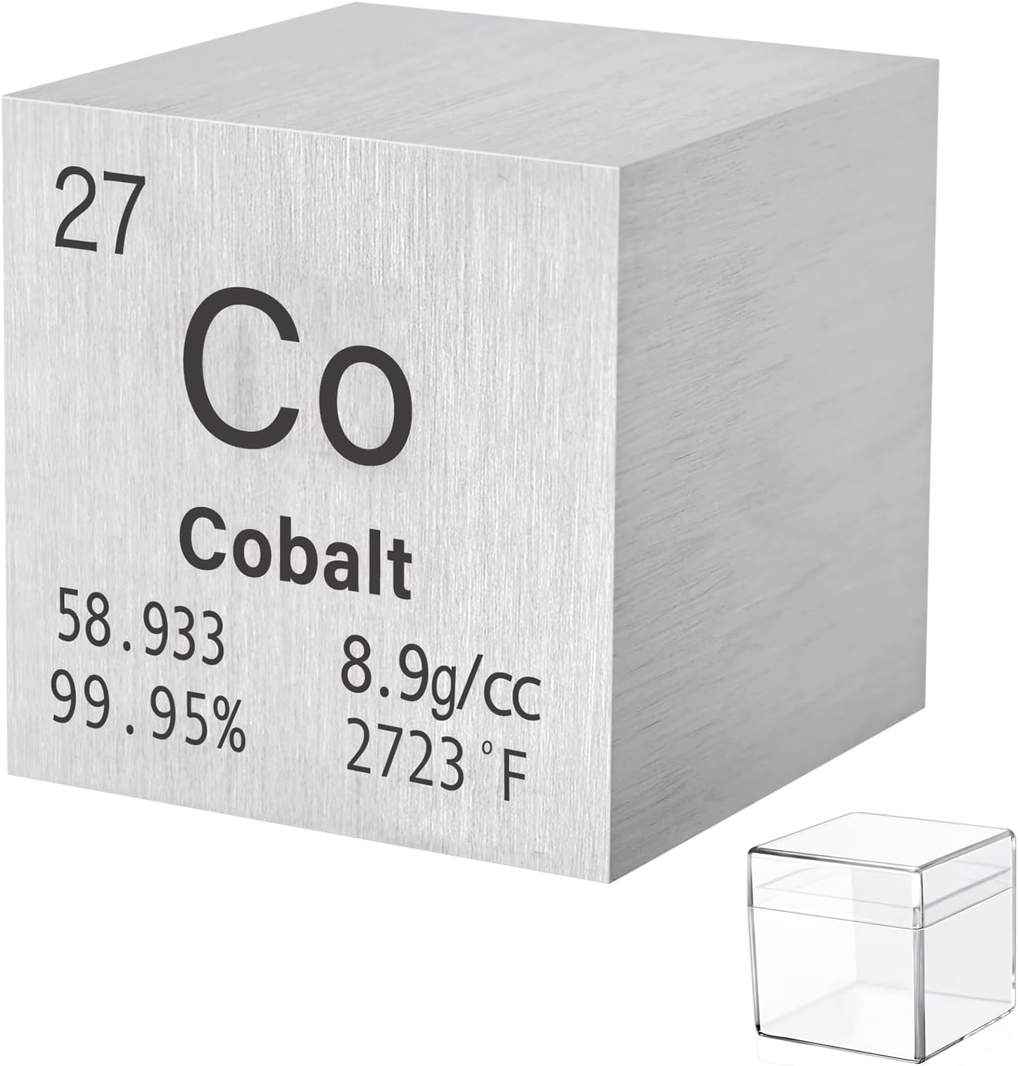 Cobalt Metal Density Cube Pure Metal High Density Element Cube for Element Collections Lab Experiment Material Hobbies DIY Teacher Science Creative Gift (CO 1inch)