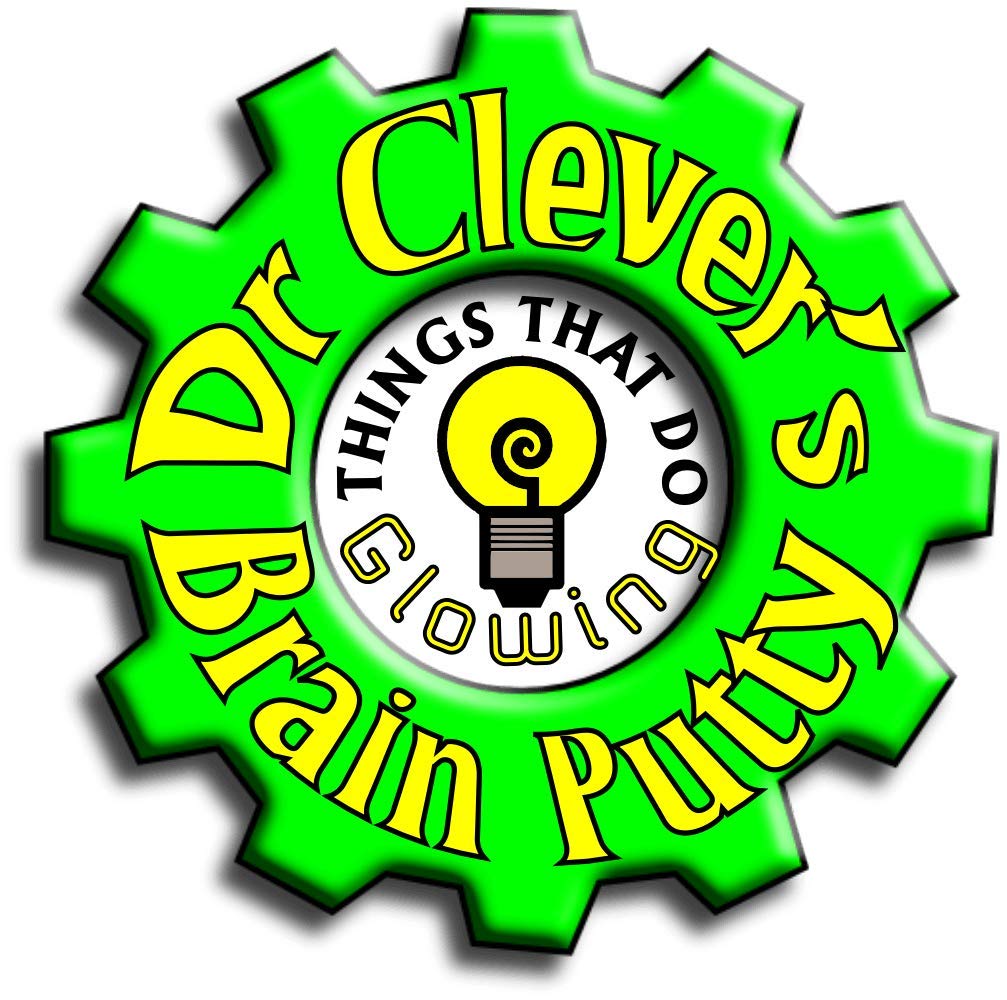 Dr Clever TM Stress Putty | Glow in the Dark | Sensory Relief | Fidget Toy | Relax and Concentrate | Unscented 100g tin