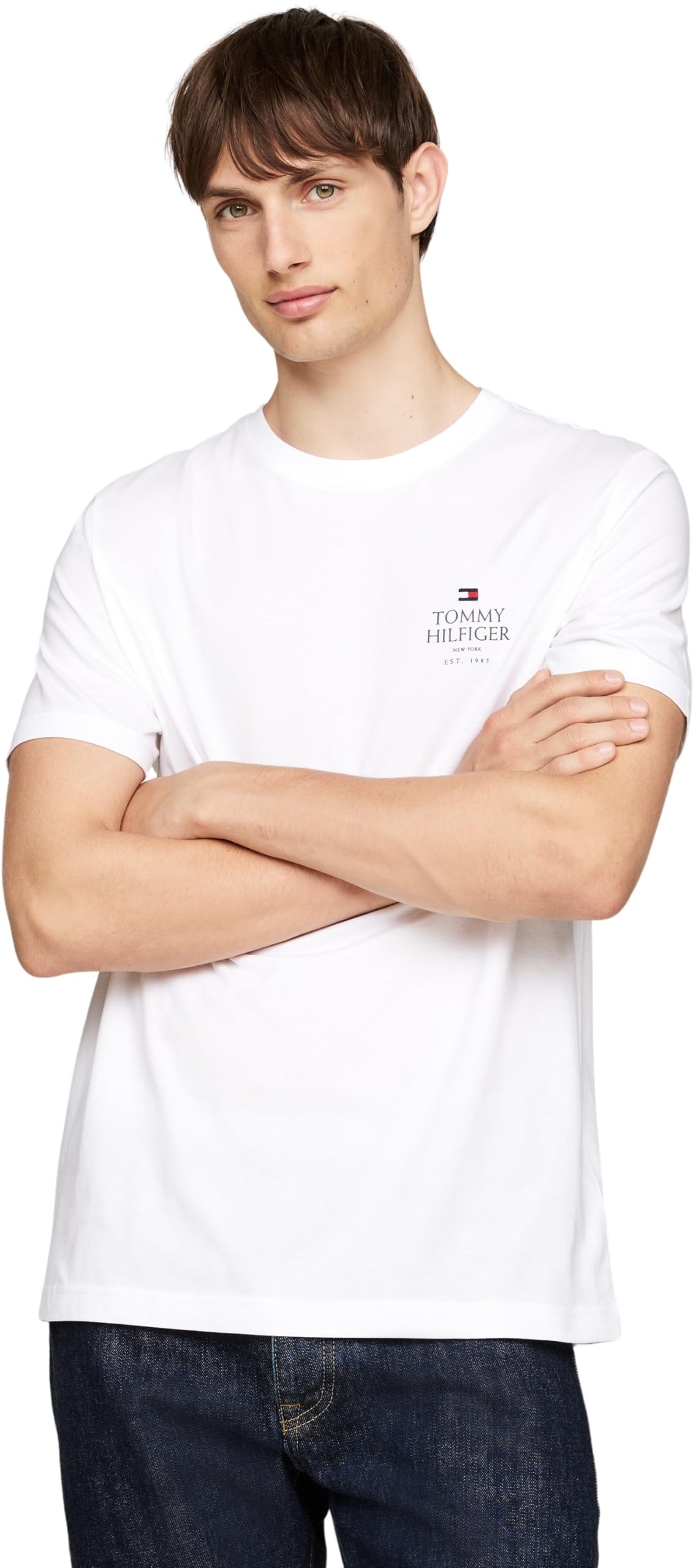 Tommy Hilfiger Hombre Camiseta Manga Corta Cuello Redondo
