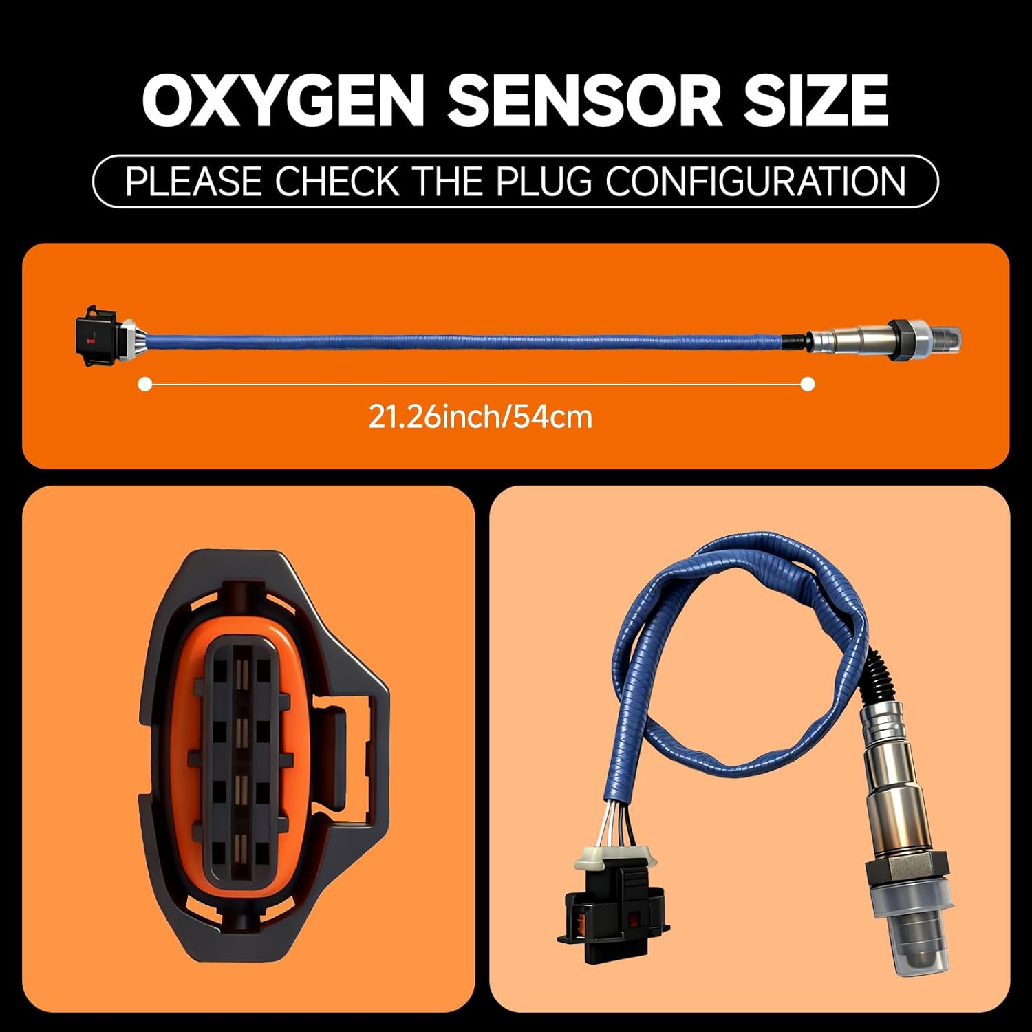 Downstream O2 Sensor Set | Direct Replacement for OE #234-4528 & LSF 4.2 | Oxygen Sensor Compatible with Chevy L4-1.4L/1.6L/1.8L/2.0L 2011-2016 Models