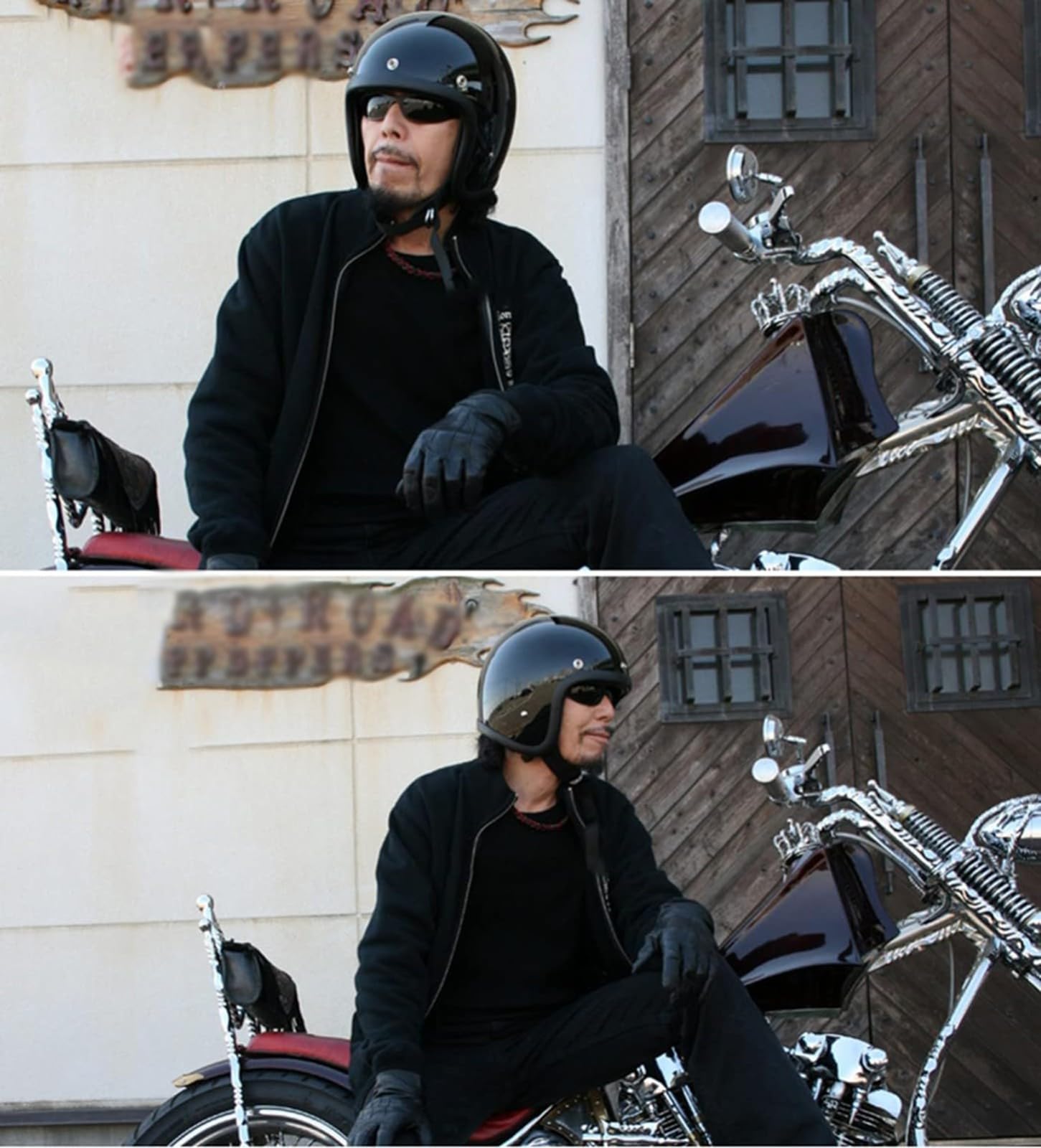 Casque Moto Japonais à Visage Ouvert Casque Moto Jet Petit Corps Casque Demi-Recouvert en Fibre Verre Casque Rétro Adulte 3/4 Approuvé ECE Casque Protection Hommes Et Femmes