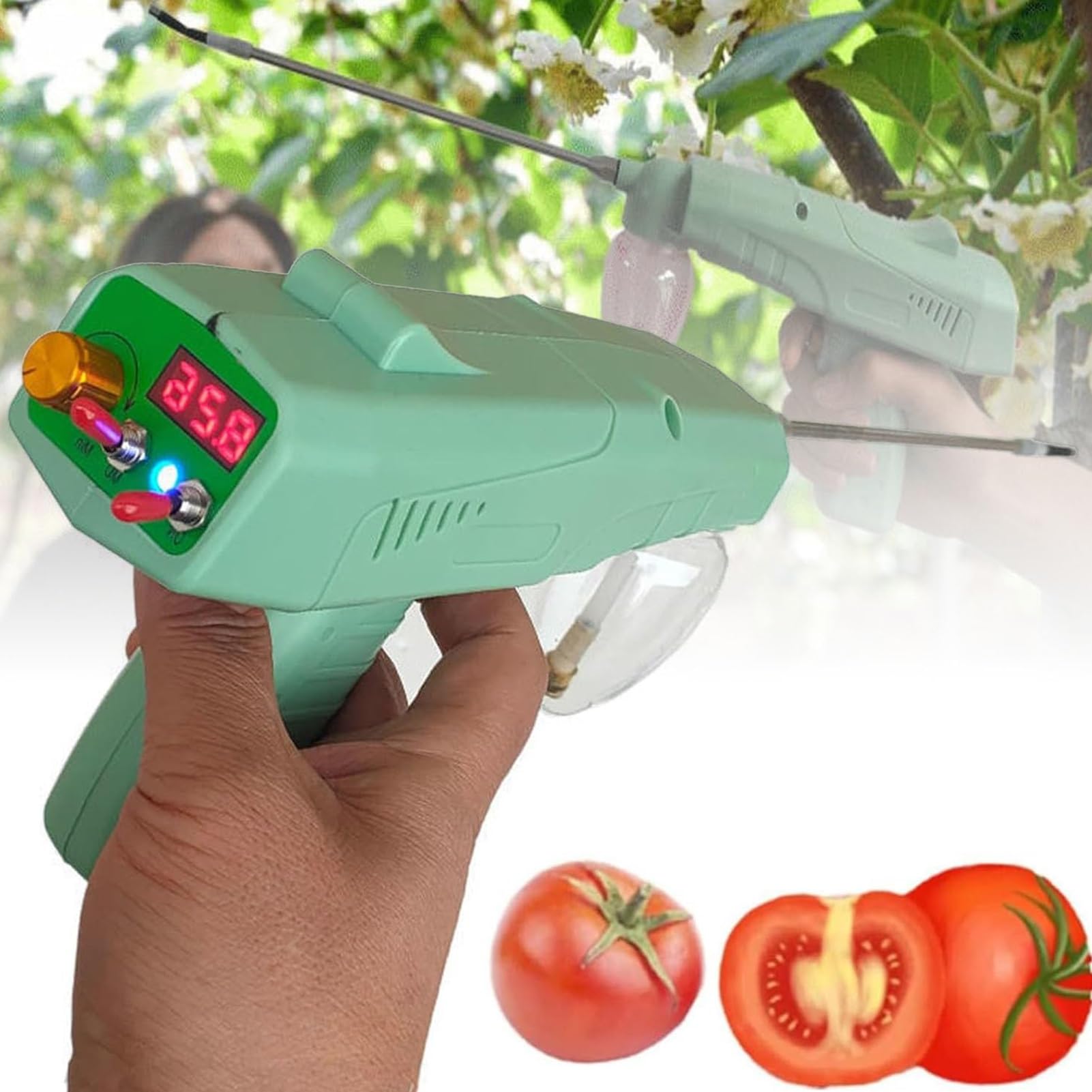 Pollinisateur électrique rotatif 360° pour optimiser le rendement du verger