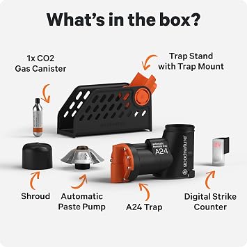 Goodnature A24 Home Trap for Rats & Mice, Self-Resetting, CO2 Powered