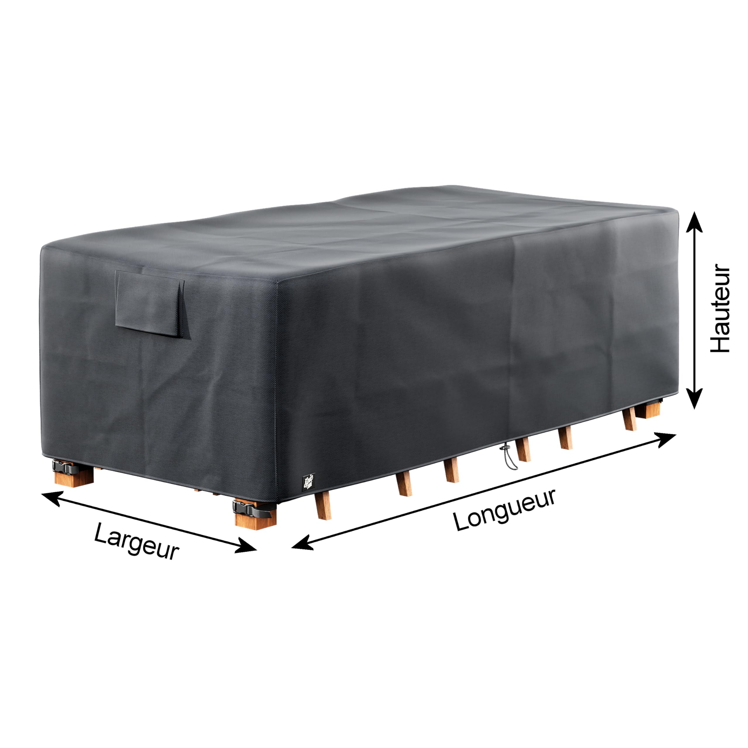 Housse De Protection Sur Mesure Epic TUBE - Imperméable 100% Pour Banc Jardin, Canapé Extérieur, Chaise Longue | Personnalisable | Made In EU