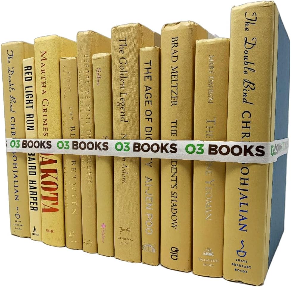 Curated Decorative Books Hardcover Décor Books for Home Décor, Choose Color, Interior Design, Office, Wedding Display, Instant Library, or Staging (Light Blue, Three Feet)