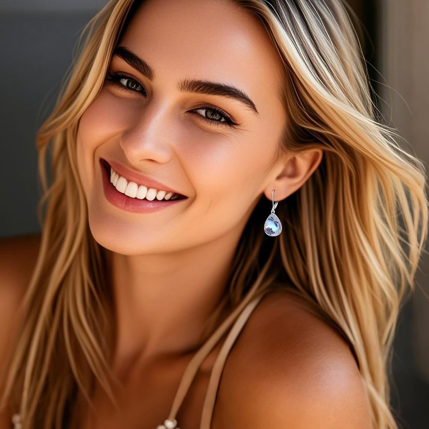 925 Sterling Silver Owl/Bee/Dragonfly/Flamingo/Butterfly/Dragon/Bat/Hummingbird/Fox/Penguin/Ladybug/Mermaid/Cat Earrings Dangle Drop Animal Earrings Jewelry Gifts for Women - Image 2