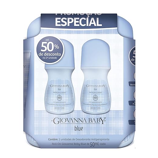 Giovanna Baby - Kit Giovanna Baby Desodorante Roll On Fem C/2 50Ml Blue