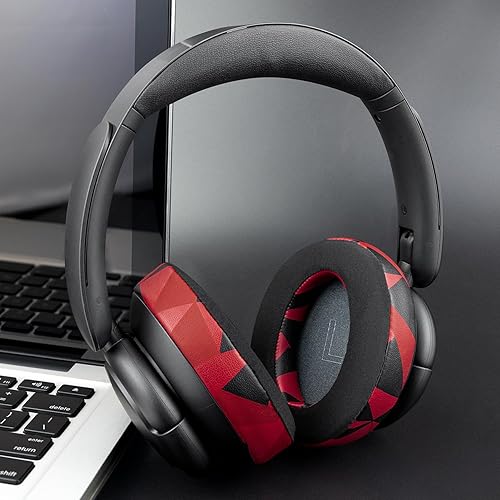 Miniatura 9 de SOULWIT Almohadillas de gel refrescante de repuesto para auriculares Anker Soundcore Life Q30Q35, almohadillas con tela de seda de hielo, espuma de