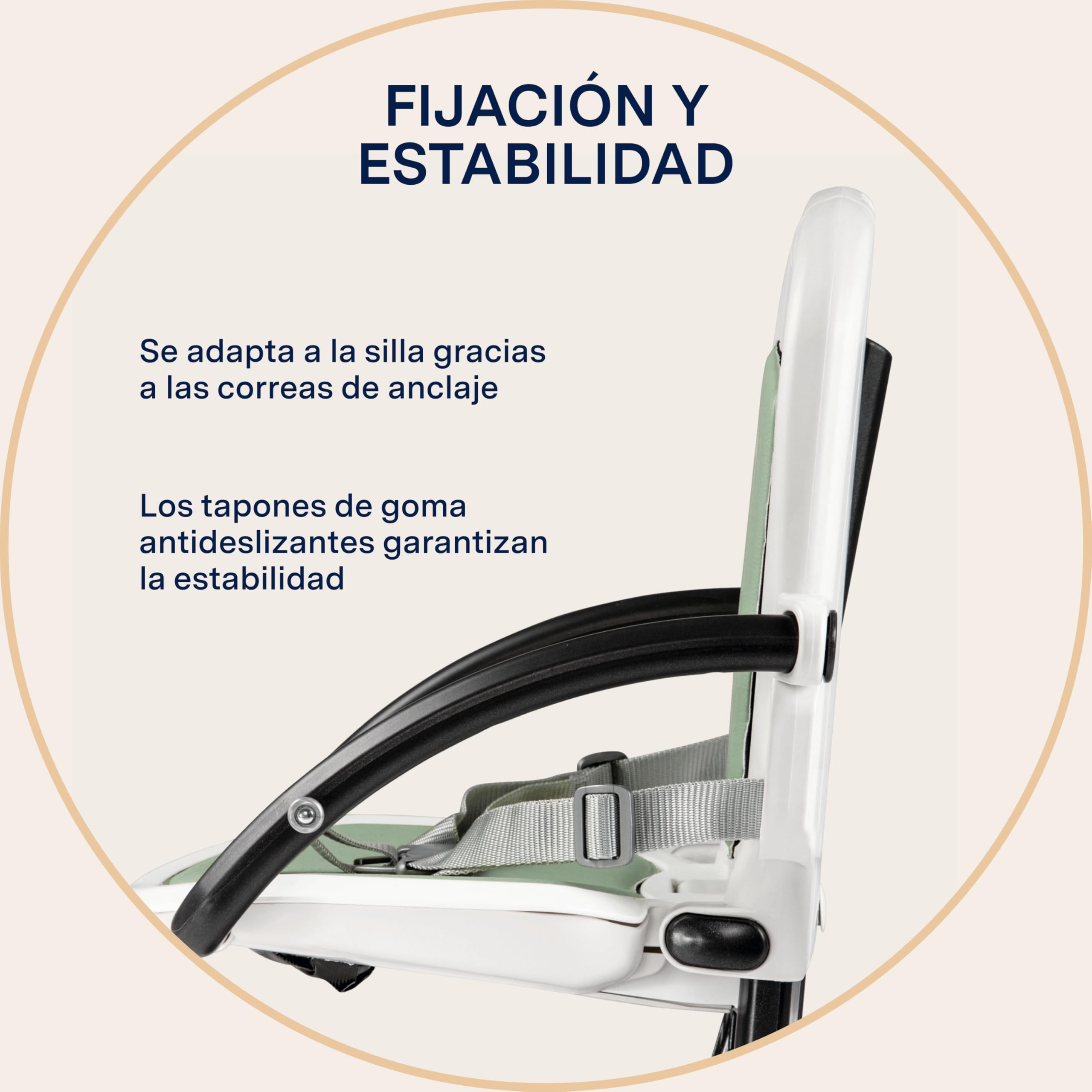 Peg Perego asiento elevado para comer Rialto, Petróleo. Alzador de Asiento Bebé. Trona de Viaje Portátil