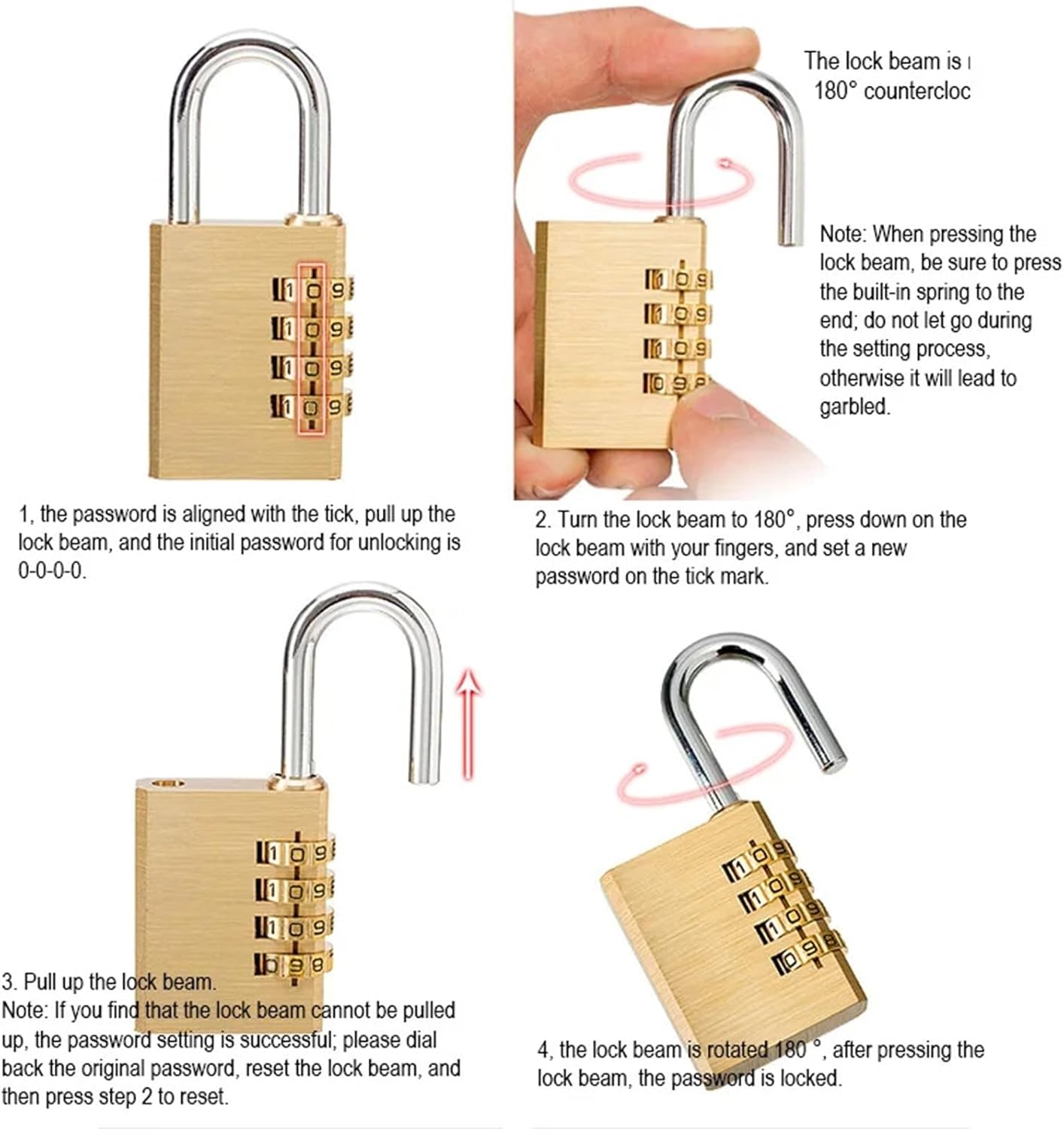 ダイヤル数字4個、パスワードロックの組み合わせ。スーツケース。メタルコード。パスワードロック。南京錠。旅行用安全盗難。1個(4S)。 ダイヤル4桁パスワードロックコンビネーションスーツケース  荷物メタルコードパスワードロック 南京錠 旅行 安全 盗難 Cijfers ...