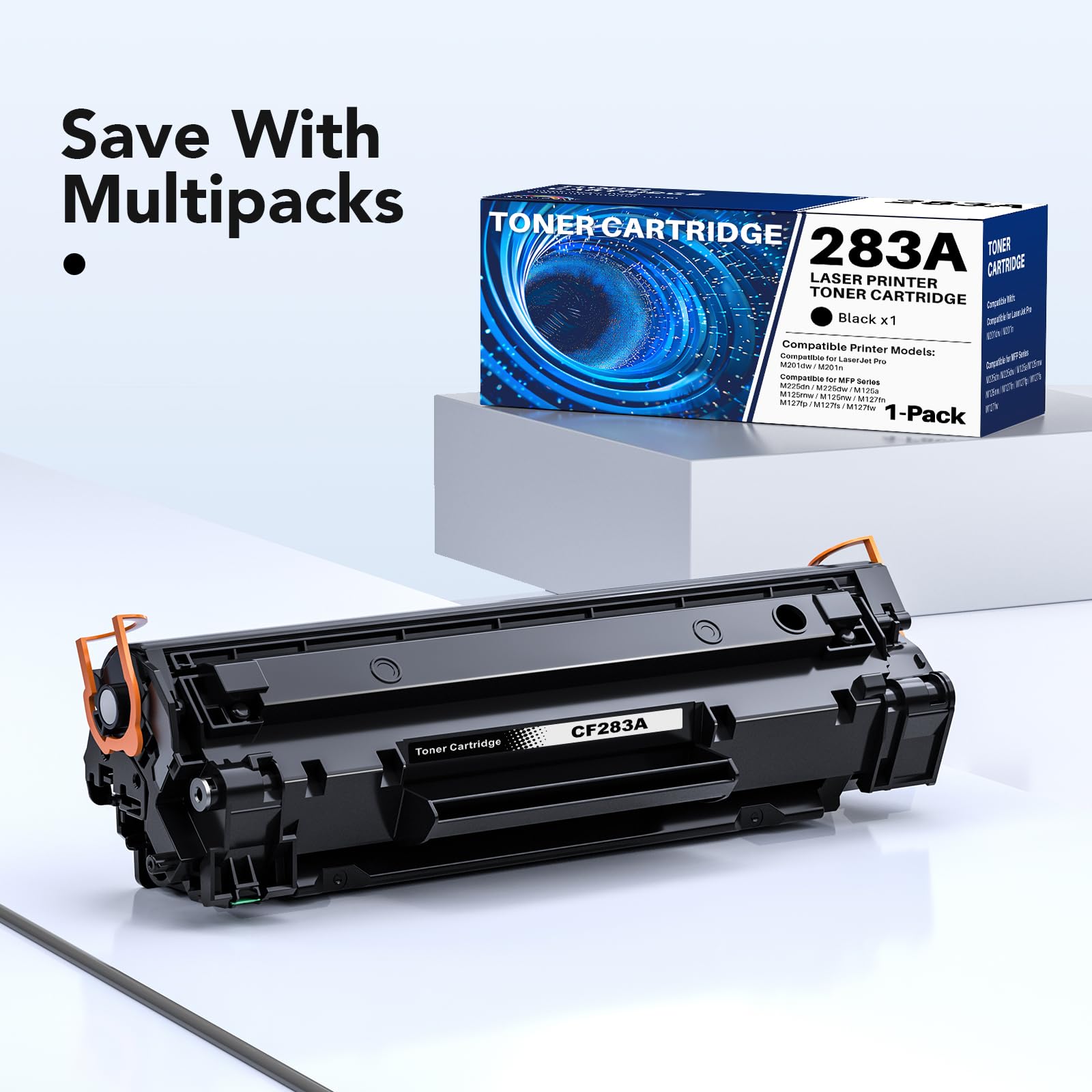 Cartouche Toner 83A/CF283A Compatible HP - Pour LaserJet Pro M201, M225, M125, M127 - 1500 Pages