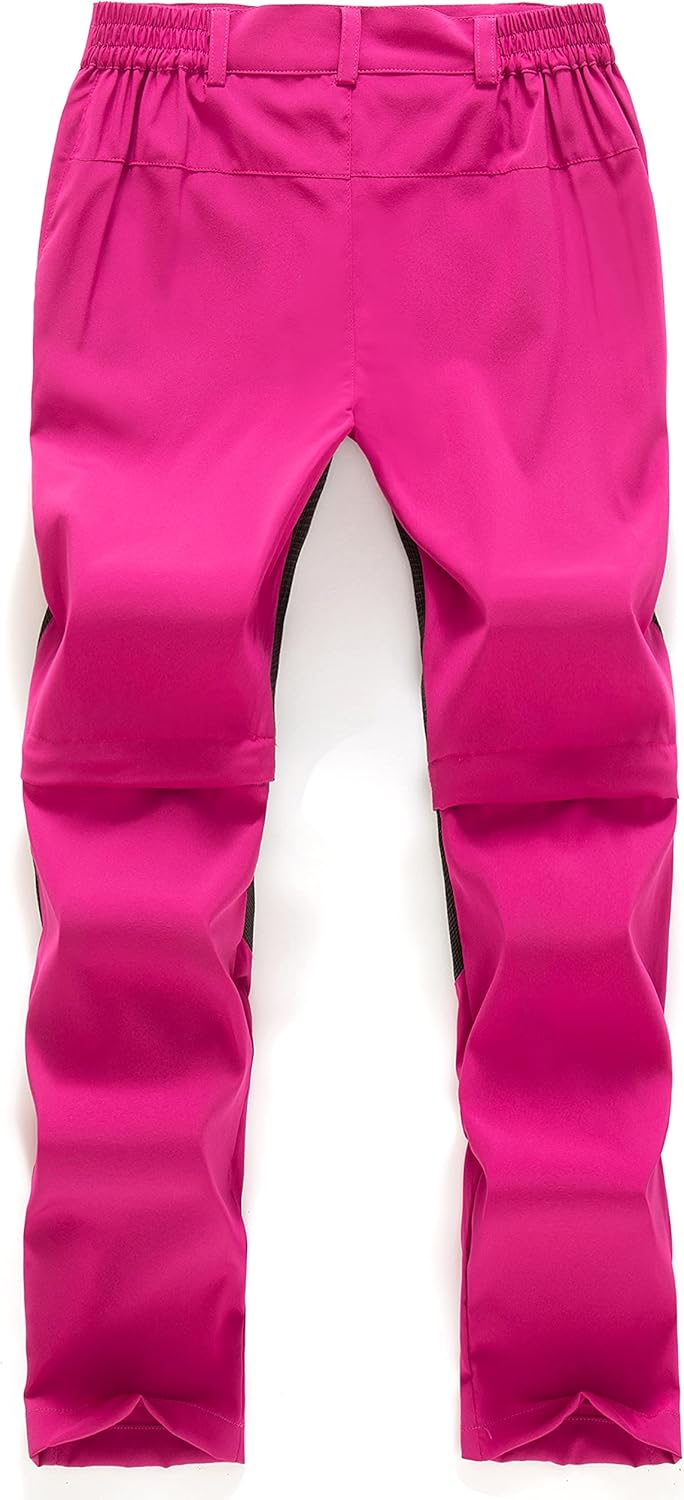 KEZATO Boys Hiking Pants, Lightweight Quick Dry Zip-Off Leg Outdoor Pants for Kids (Polyester) : Sports & Outdoors