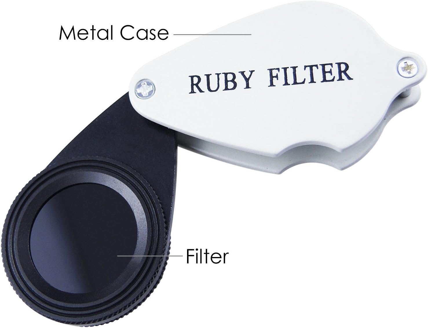 Foldable Ruby Filter Identification Tool for Emerald and Gemstones